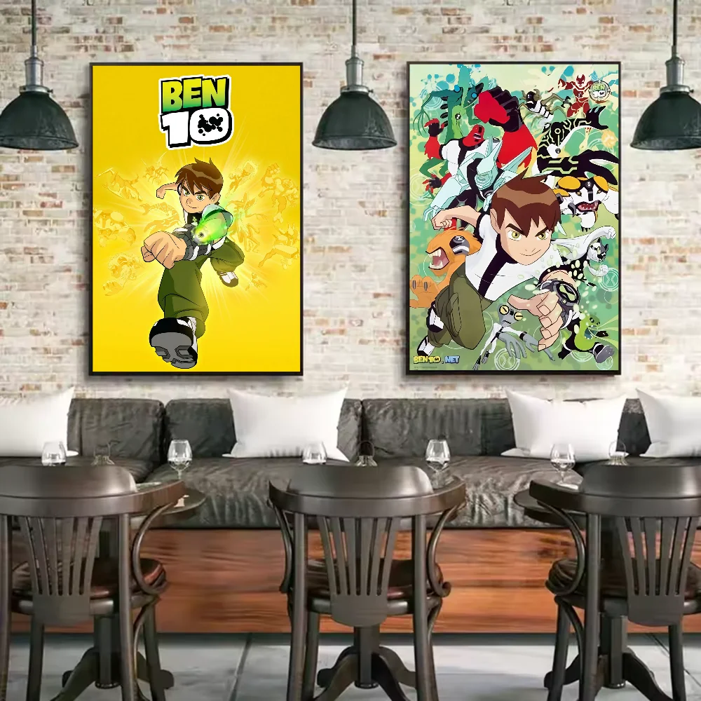 Ben 10 HD Waterproof PVC Wall Poster | Cartoon Home Decor Wall Art Poster Peaceful Pleasures Health and Wellness