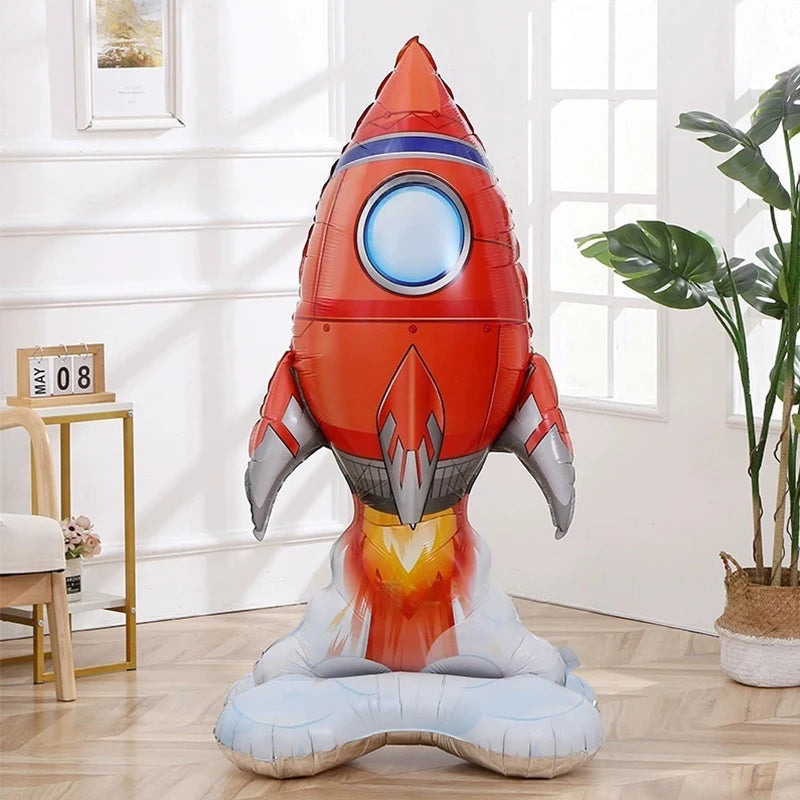 Outer Space Foil Balloons – Rocket Planet Astronaut Party Decor