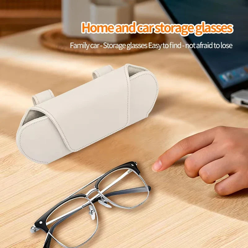 Magnetic Car Sun Visor Glasses Case & Sunglasses Holder