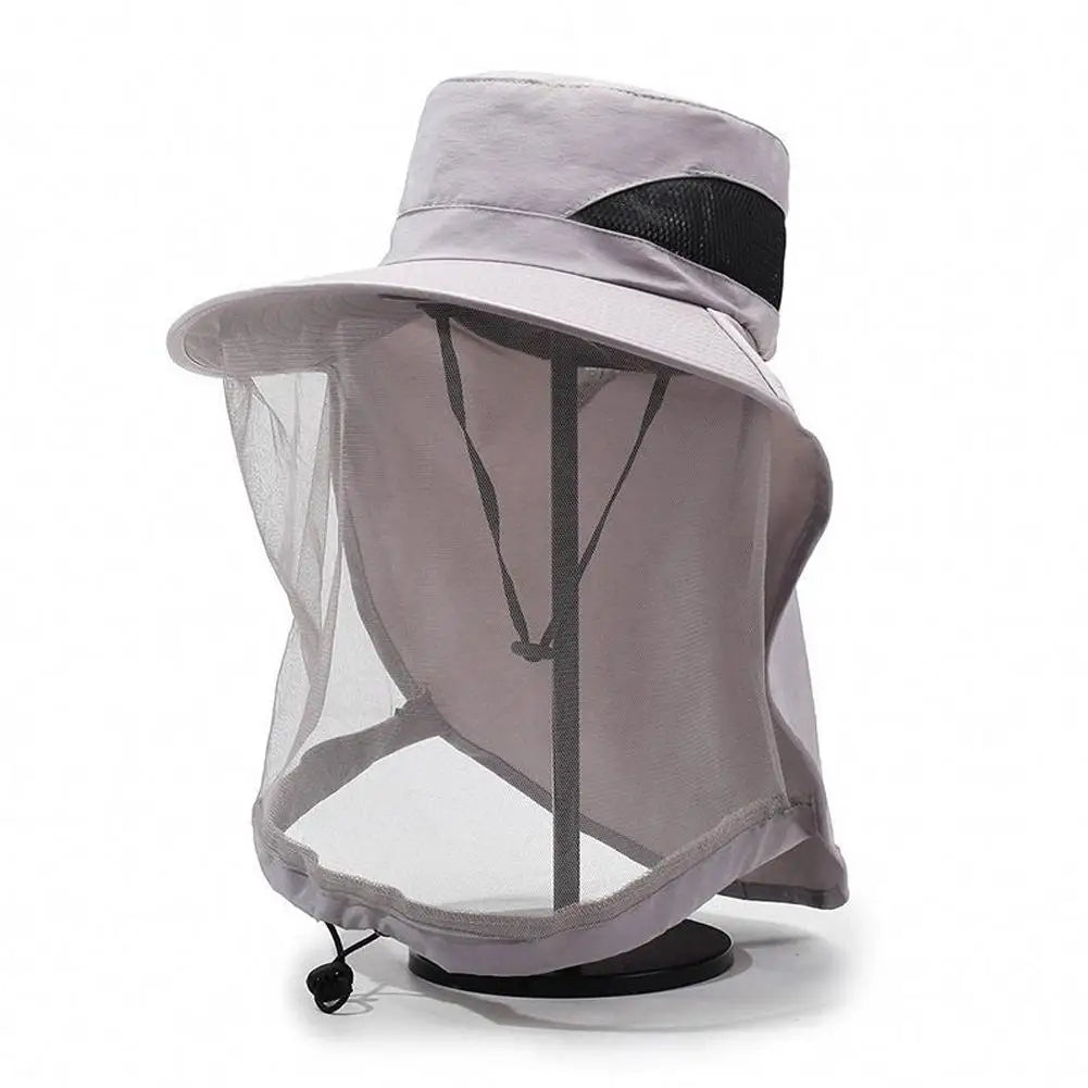 Mosquito Net Sun Hat – Full Mesh Bug & UV Protection Cap