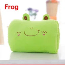 Cartoon Cute Hand Warmer Pillow, Warm Hand Cover Cylinder Cushion for Women Girls, Soft Plush Stuffed Toy Gift, Home Decor Peaceful Pleasures Health and Wellness Frog