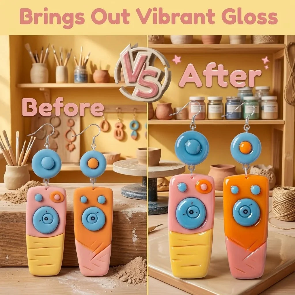 MIRAVEXL Gloss Clay Varnish 55ml | Polymer & Air-Dry Clay Sealer