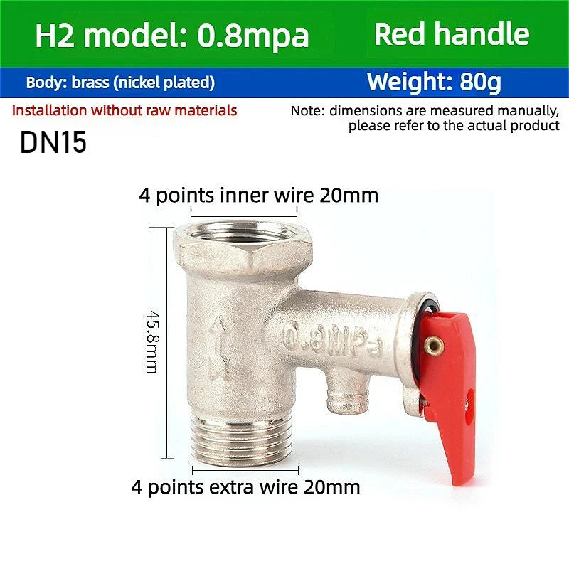 Brass Adjustable Pressure Relief Safety Valve | CE Certified
