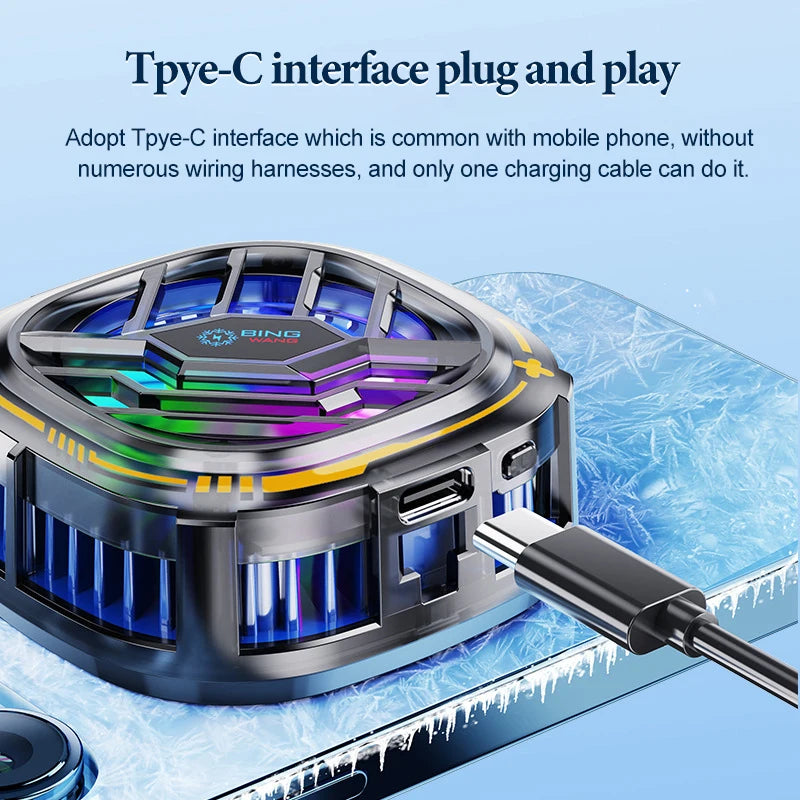 Fan Cooler For Phone Semiconductor Cooling Fan For Mobile Cooler Phone Gaming Portable Cooler Mobile Phone Cooler Fan Phone Clip Peaceful Pleasures Health and Wellness