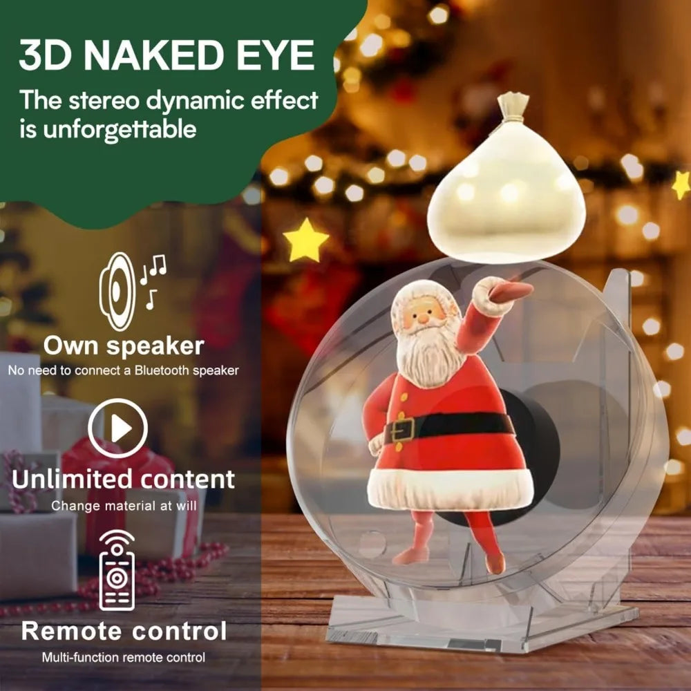 Mini 3D Holographic Projector Fan – LED Hologram Display
