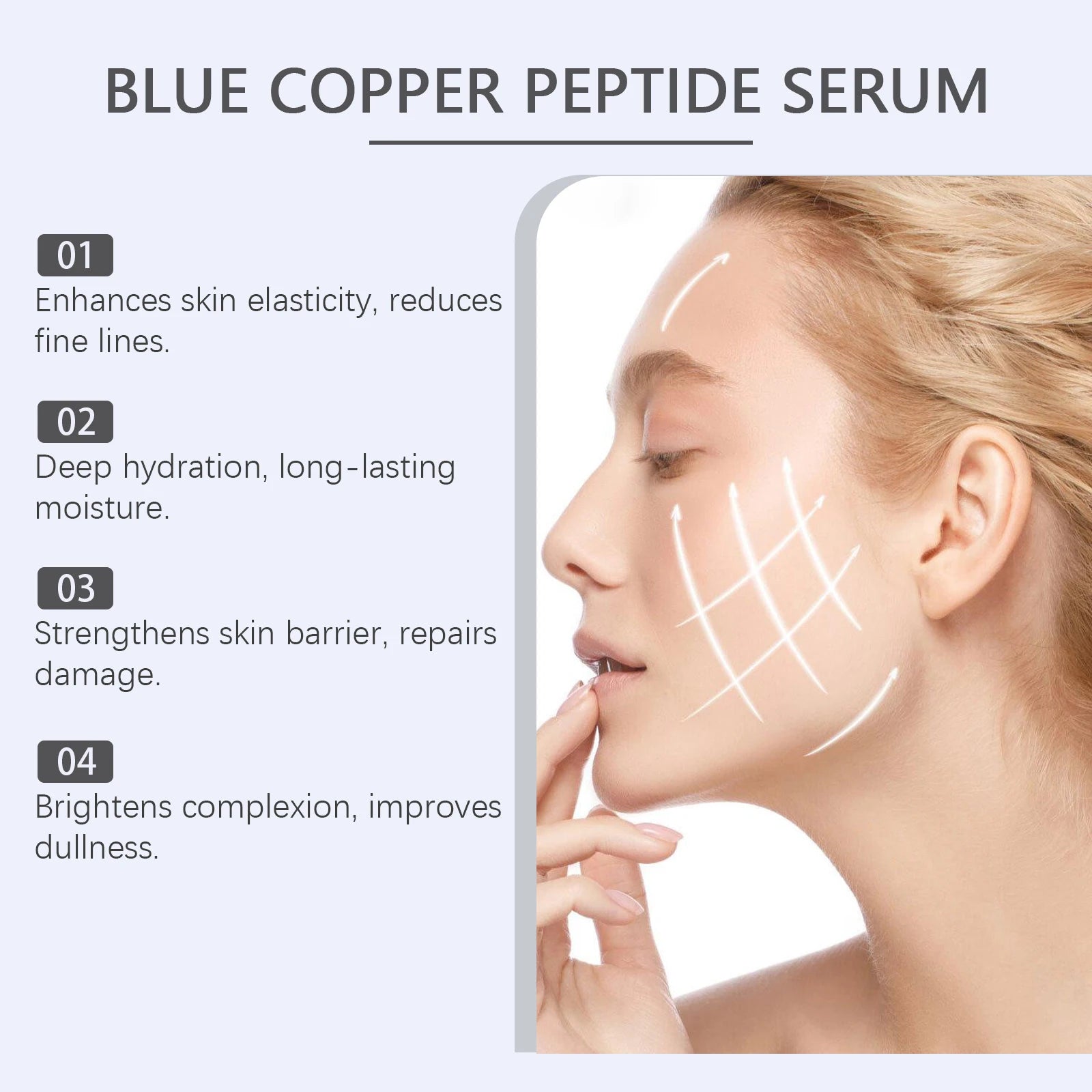 Copper Peptide Face Serum – Anti-Aging & Pore Tightening 30ml Anti-Aging Face Serum Peaceful Pleasures Health and Wellness