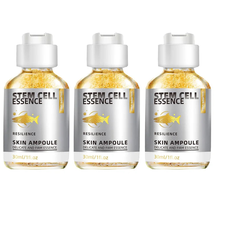 Salmon DNA Ampoule,Salmon Stem Cell Serum with PDRN,Infused with Niacinamide,Ampoule for Deep Hydration, Radiance, 1 fl.oz Peaceful Pleasures Health and Wellness 30mlx3 pieces