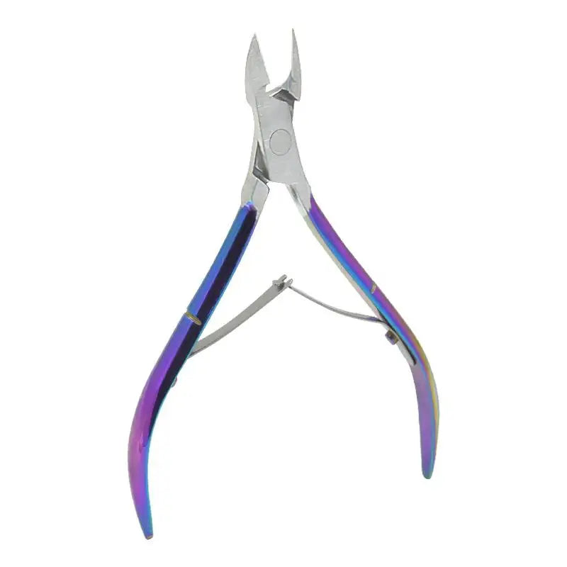 1 Pcs Cuticle Nippers Nail Manicure Cuticle Scissors Clippers Trimmer Dead Skin Remover Pedicure Stainless Steel Cutters Tool Peaceful Pleasures Health and Wellness OPP Multicolor
