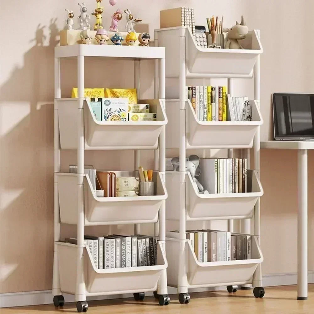 Rolling Multi-Layer Storage Shelf with Wheels – Kitchen, Bathroom & Bedroom Organizer Cart Peaceful Pleasures Health and Wellness