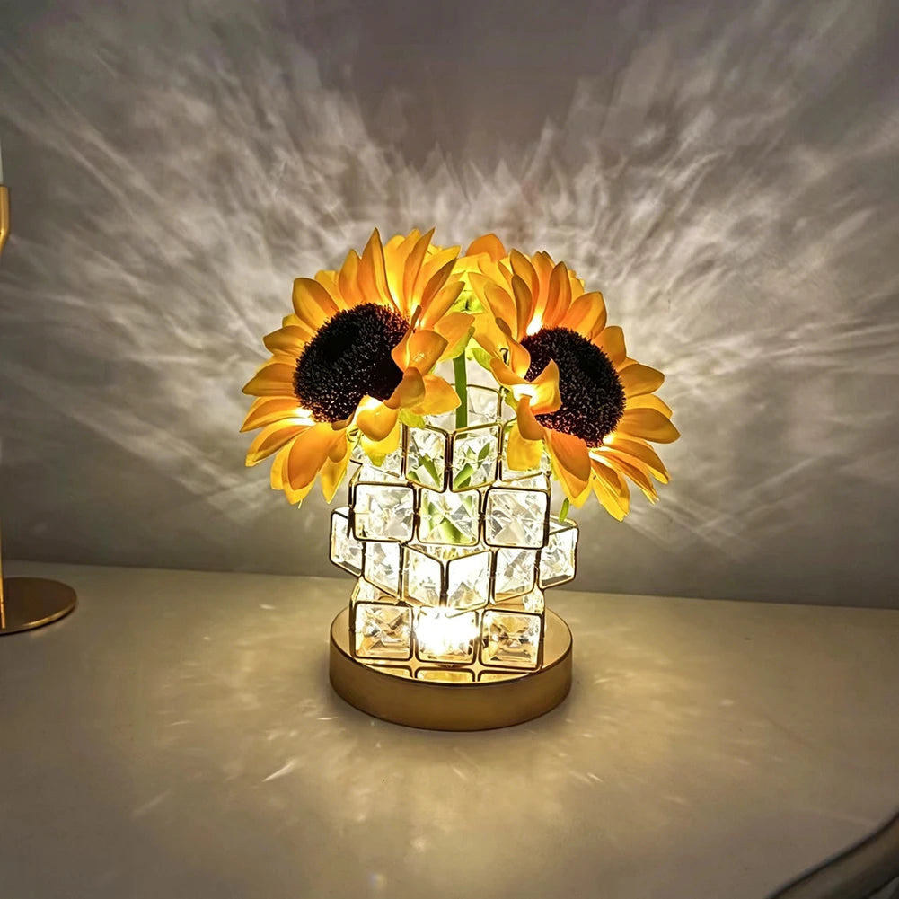 Atmosphere Table Light,Aesthetic 3d Flower Bedside Light,Soft Warm Light For Better Sleep,Ideal Romantic Gift For All Ages Peaceful Pleasures Health and Wellness
