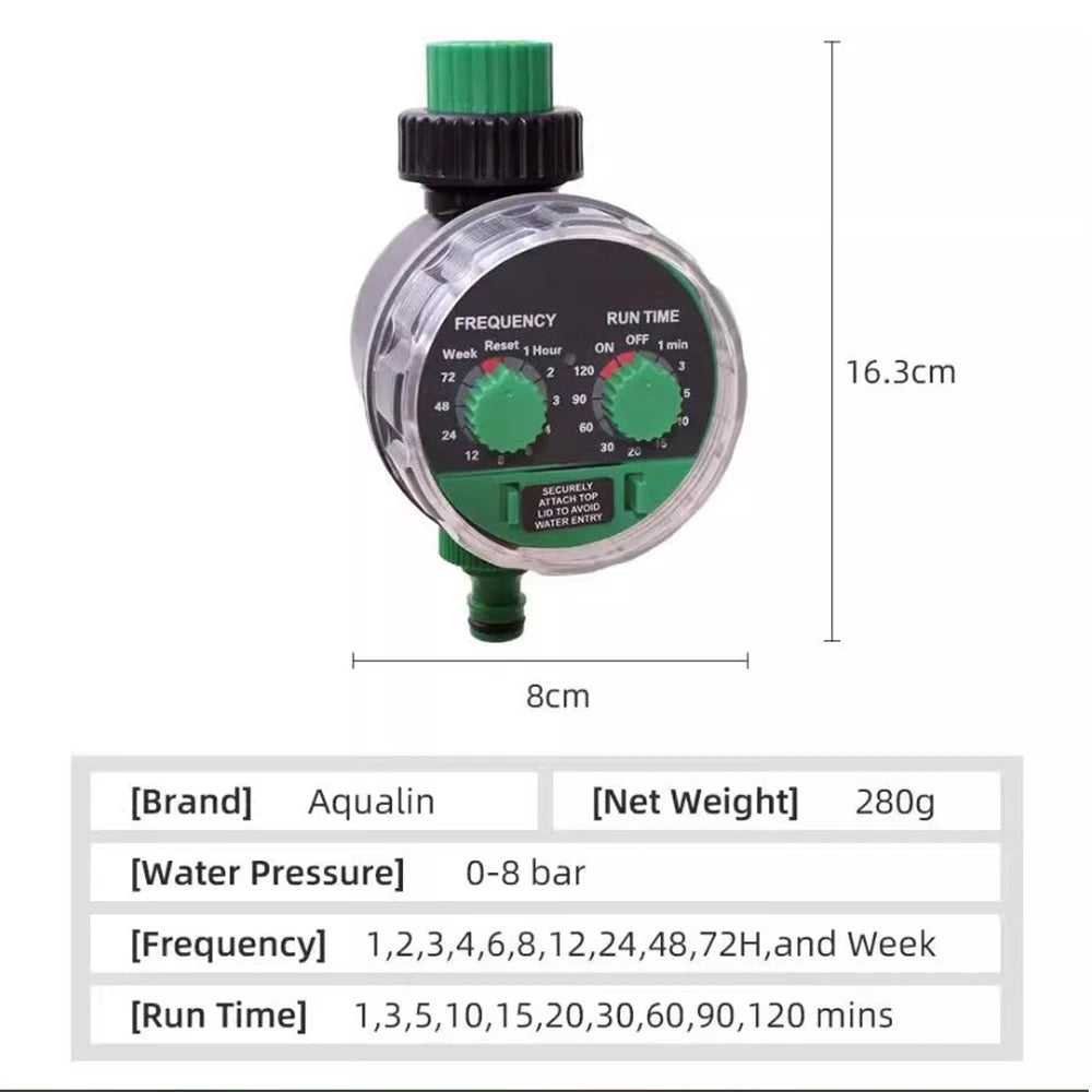 Garden Irrigation Timer 0 Water Pressure Working Controller System Garden Ball Valve Automatic Electronic Watering Timer Home Peaceful Pleasures Health and Wellness