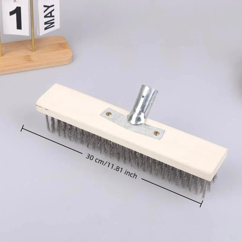 Stainless Steel Wire Brush Set | 3 Sizes, Wooden Handle