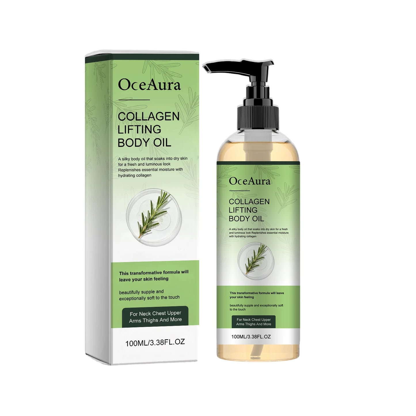OceAura 100ml Collagen Body Oil | Hydrating & Firming Skin Care