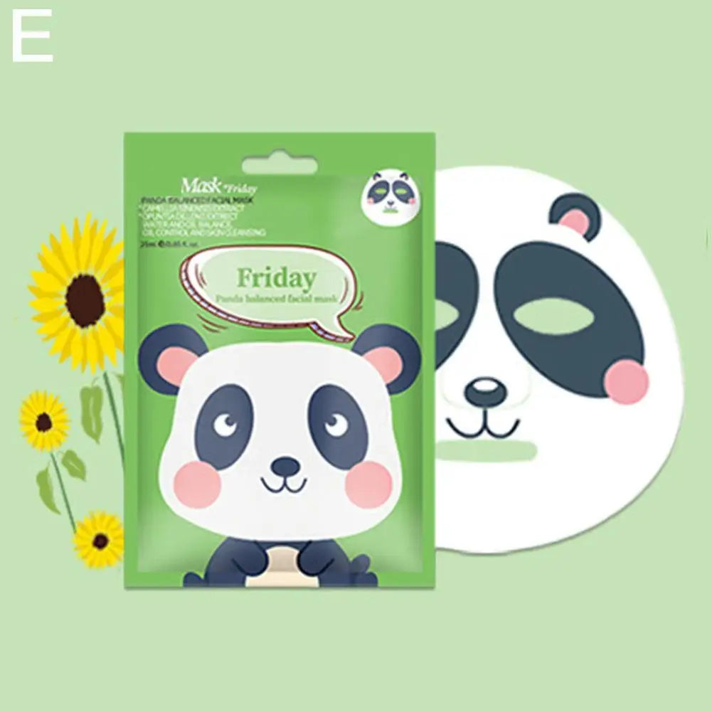 7 Styles Animal Face Mask Set Funny Panda Dog Pig Hydrating Sheet Mask for Spa Party Cute Skincare Gift for Women Girls 1/7PCS Peaceful Pleasures Health and Wellness Friday