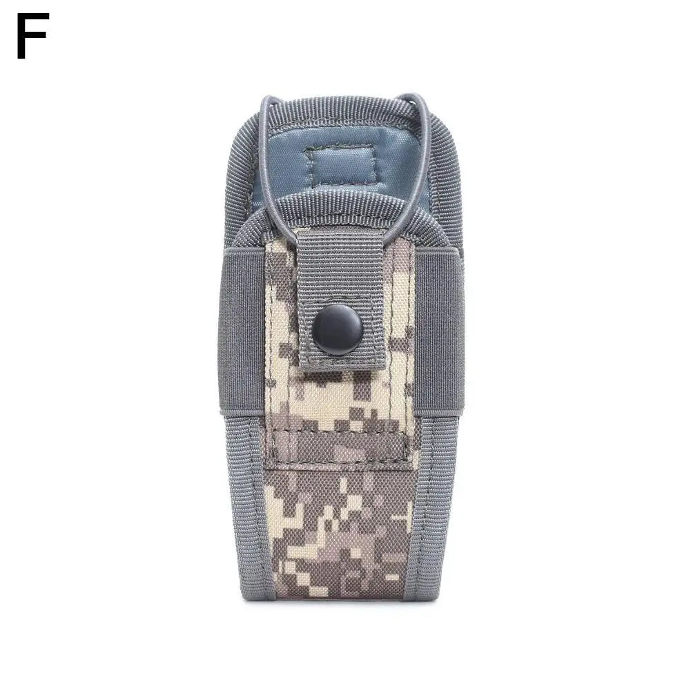 Outdoor Tactical Walkie Talkie Pouch for MOLLE, Multi-Functional Phone Bag Tactical Waist Bag Radio Protective Case Peaceful Pleasures Health and Wellness F