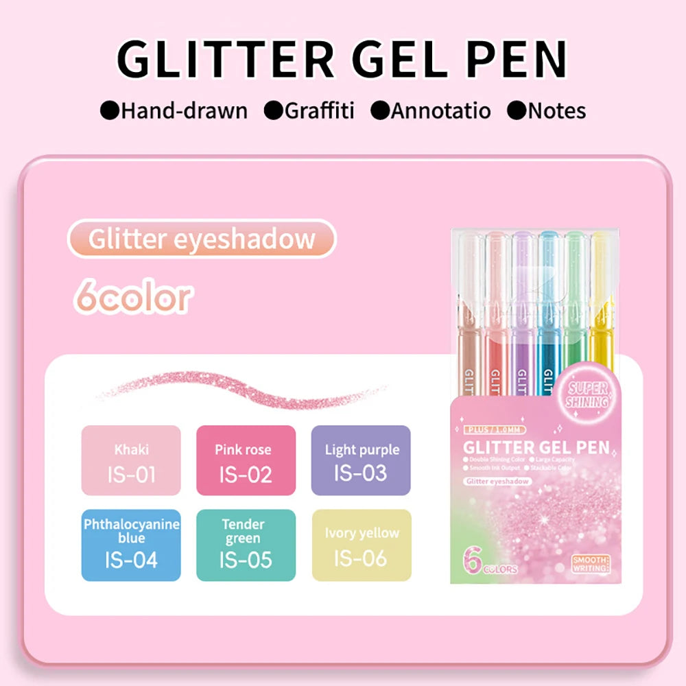 6-piece Flash Accounting Pen Explosion Neutral Special Effects