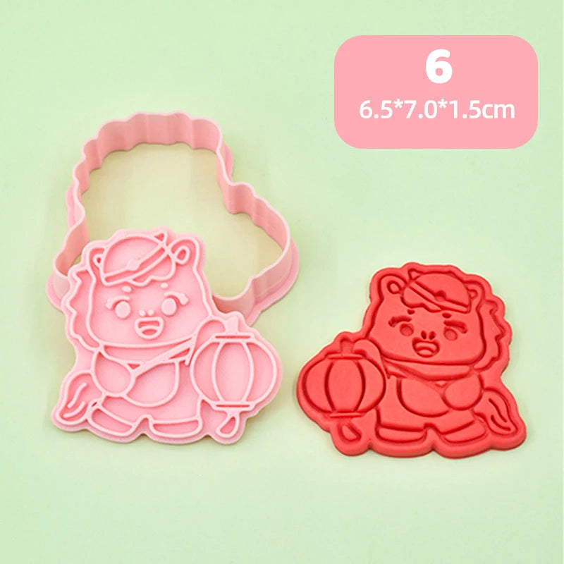 3D Horse Cookie Cutter Stamp | Chinese New Year Baking Mold Cookie Cutter Mold Peaceful Pleasures Health and Wellness 6