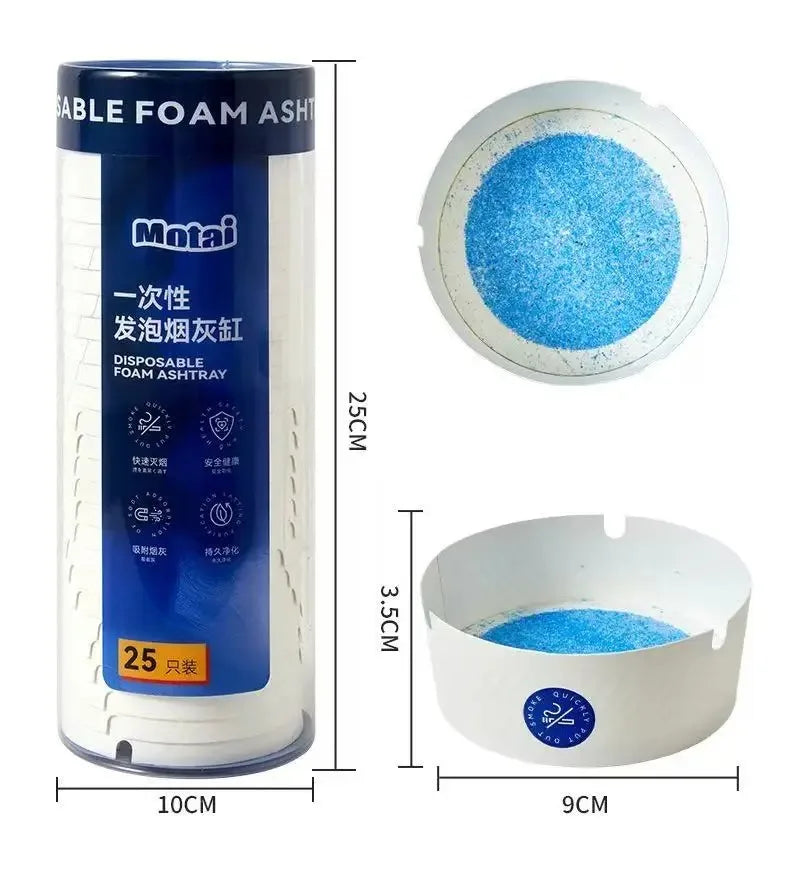 High quality environmental protection disposable paper ashtray with cigarette ointment, specially designed for bars and parties. Peaceful Pleasures Health and Wellness