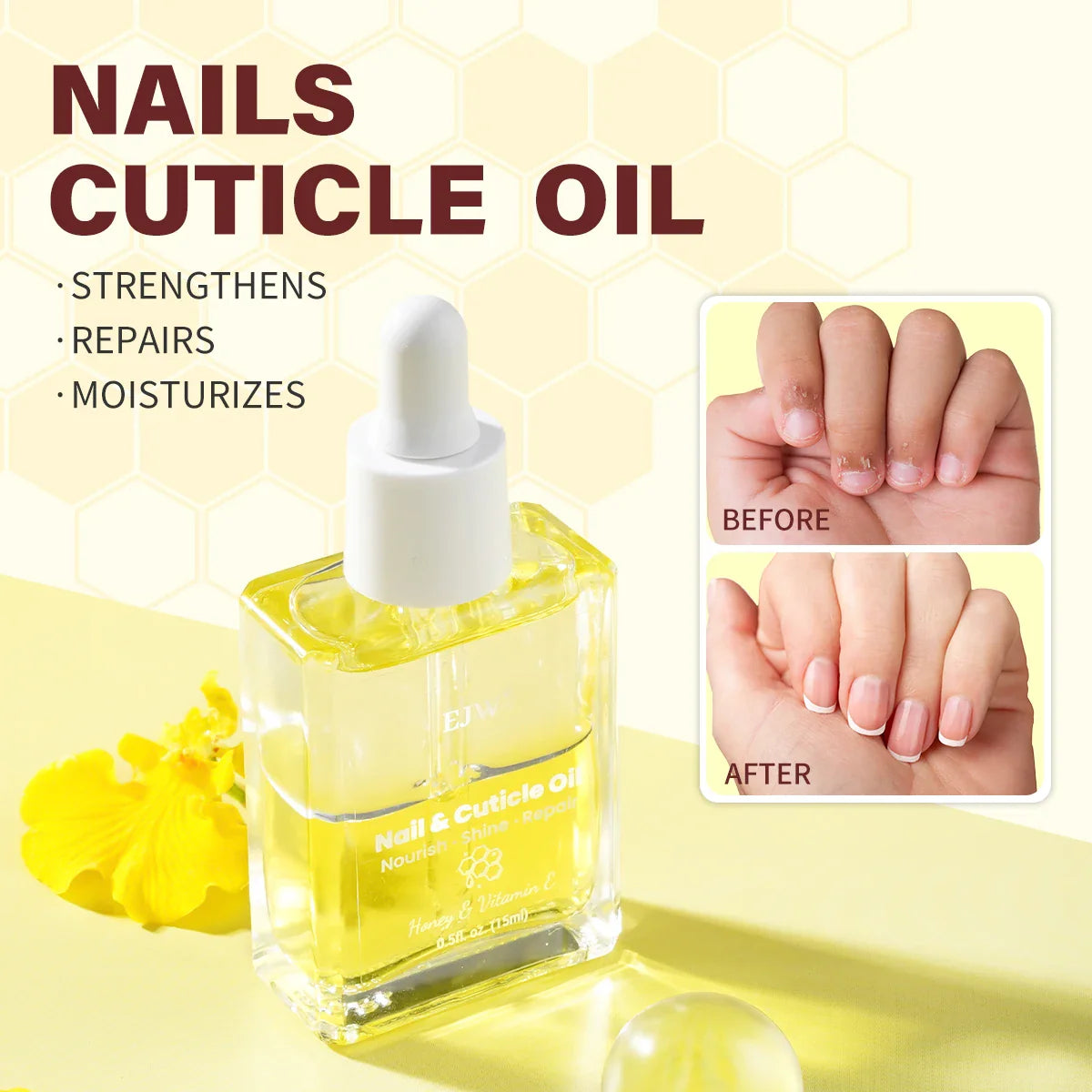 Cuticle Oil – Vitamin E & Honey Nail Repair & Moisturizer