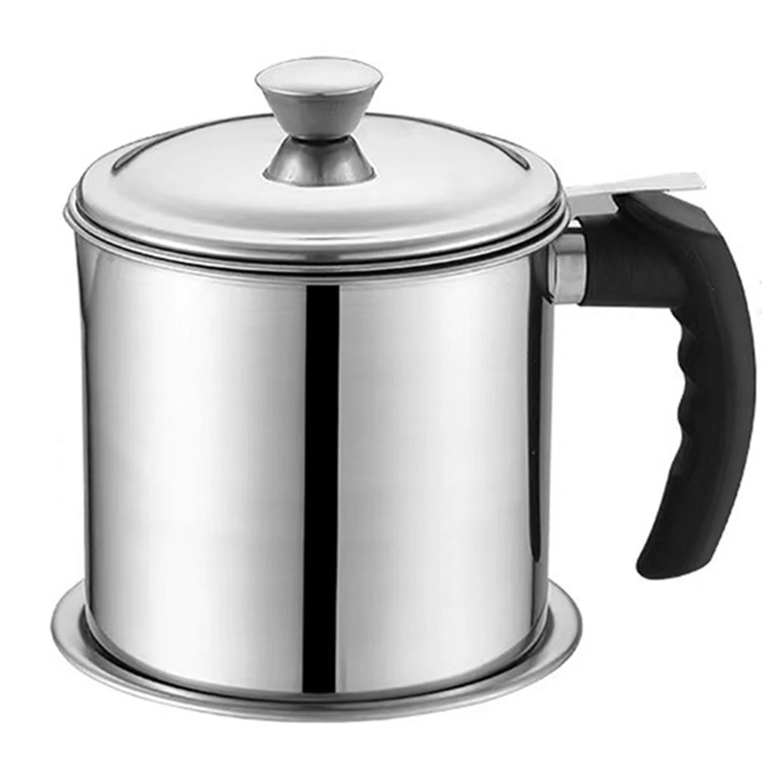 304 Stainless Steel Oil Filter Pot,Fine Strainer Mesh Cooking Oil Storage Can,Reusable Large Capacity Oil Filter Cup For Kitchen Peaceful Pleasures Health and Wellness B As Shown