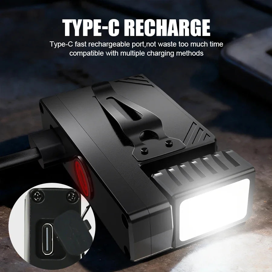 ZHIYU Mini EDC Flashlight 800LM LED COB USB-C Rechargeable
