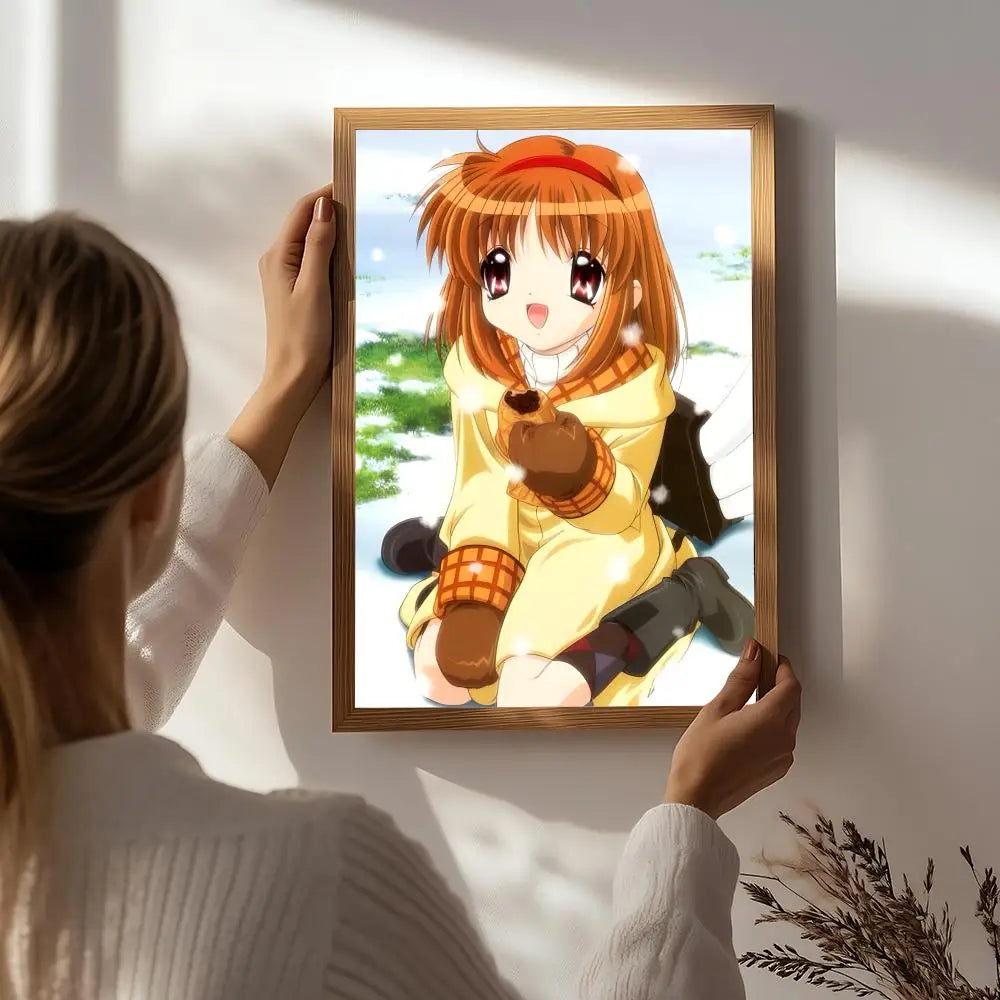 Anime K-Kanon HD Wall Poster | Self-Adhesive Waterproof Art Anime Wall Poster Peaceful Pleasures Health and Wellness White7 30X40cmNoframe