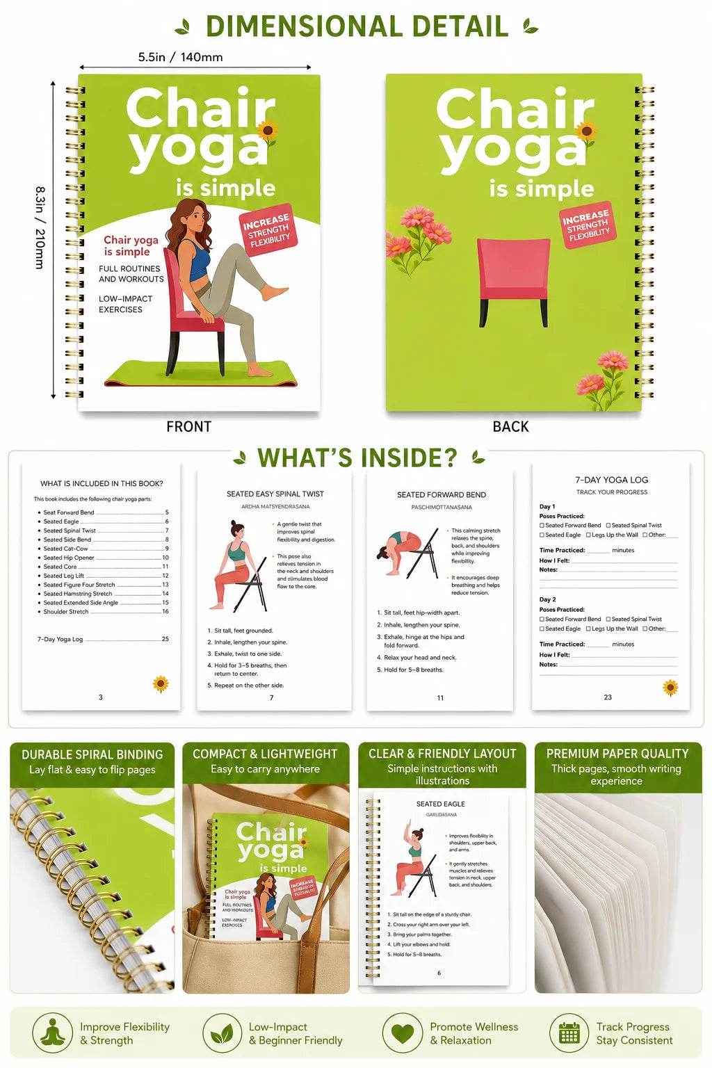 30-Day Chair Yoga Weight Management Guide 60 Easy Exercises Beginners