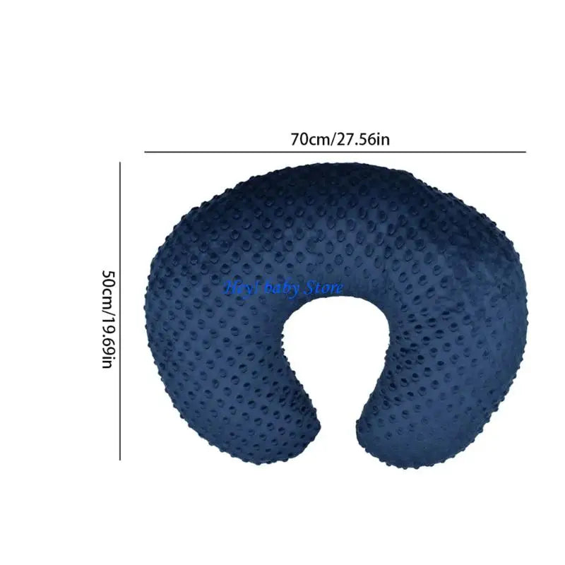 Stretchy Nursing Pillow Cover | Soft Minky, Large Zipper, 22.5"