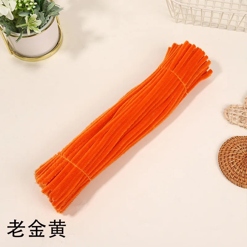 Macaron Fluffy Pipe Cleaners – Thick Plush DIY Craft Twist Sticks