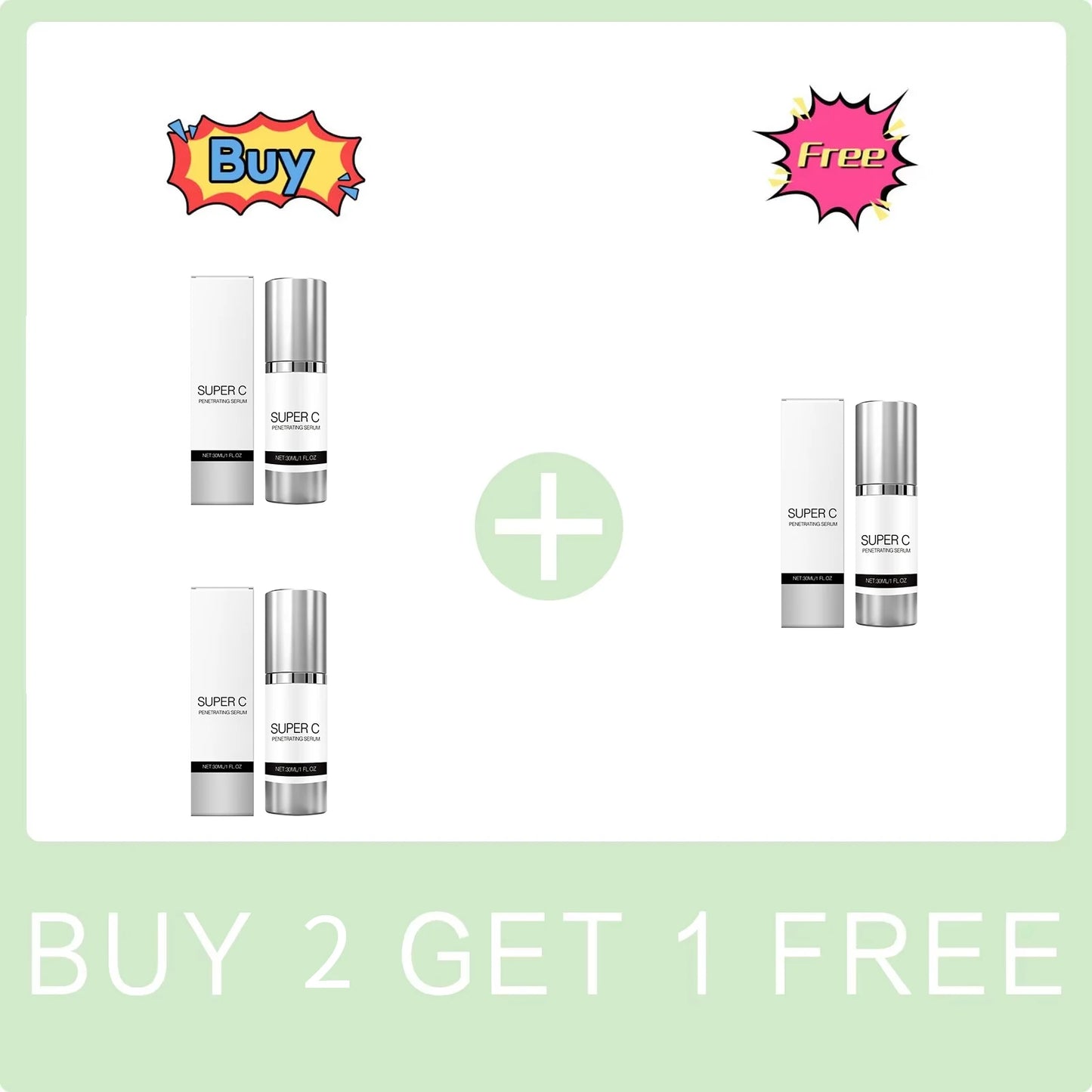 Vitamin C Serum Brighten Skin Tone Improve Dullness Skin Lifting Firming Fade Fine Lines Whitening Nourishing Skin Care Products Peaceful Pleasures Health and Wellness Buy 2 Get 1 Free