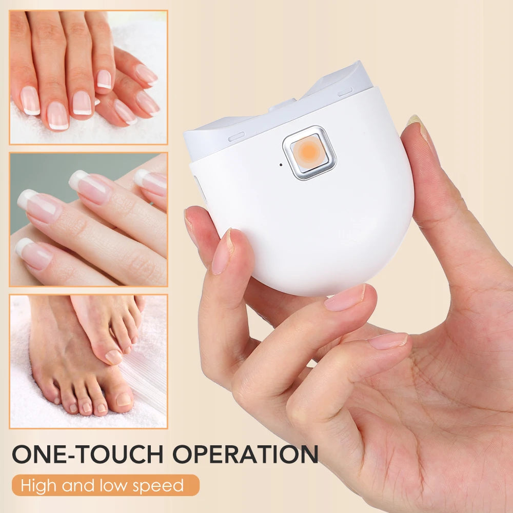 Electric Nail Clipper with LED Light | Rechargeable Trimmer