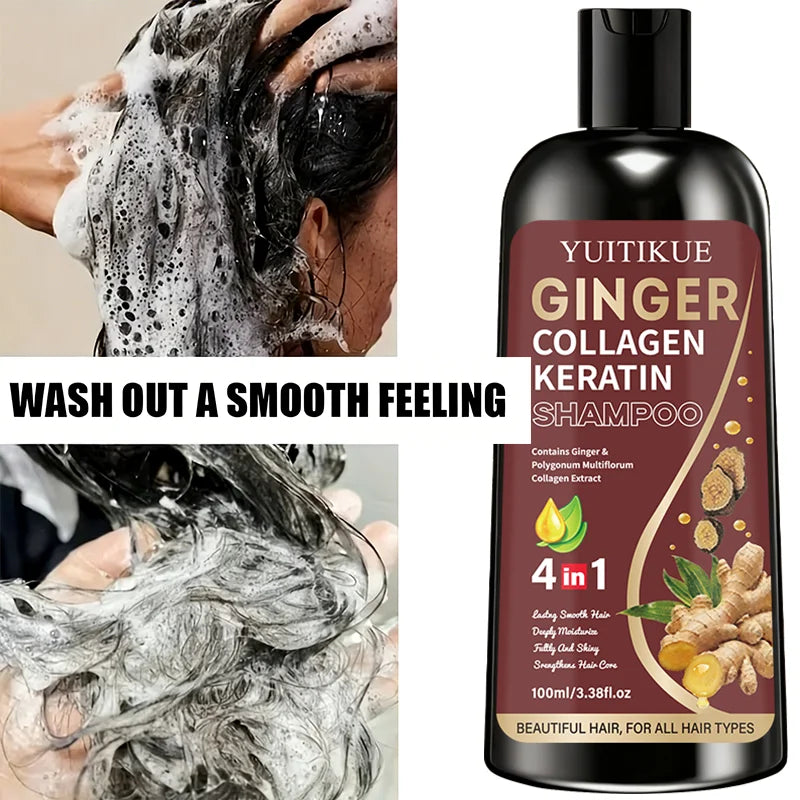 YUITIKUE Ginger Collagen Shampoo – Smooth & Glossy Hair
