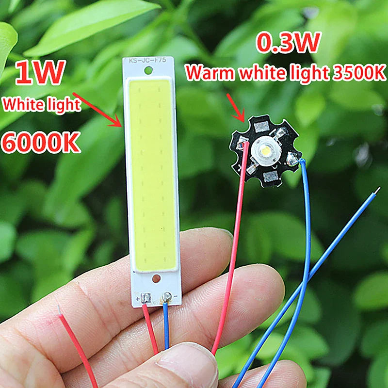 Dual LED Light Board with Switch DC 3.7–5V DIY Lamp Module
