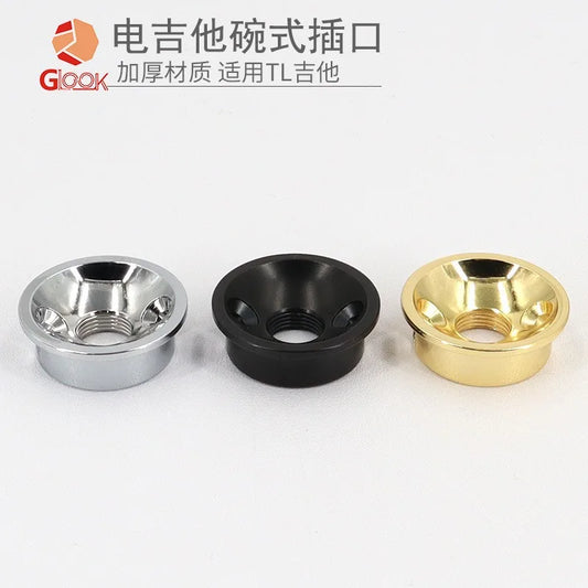 Electric Guitar Audio Output Socket Jack Holder Bowl Round Cup Pot Peaceful Pleasures Health and Wellness