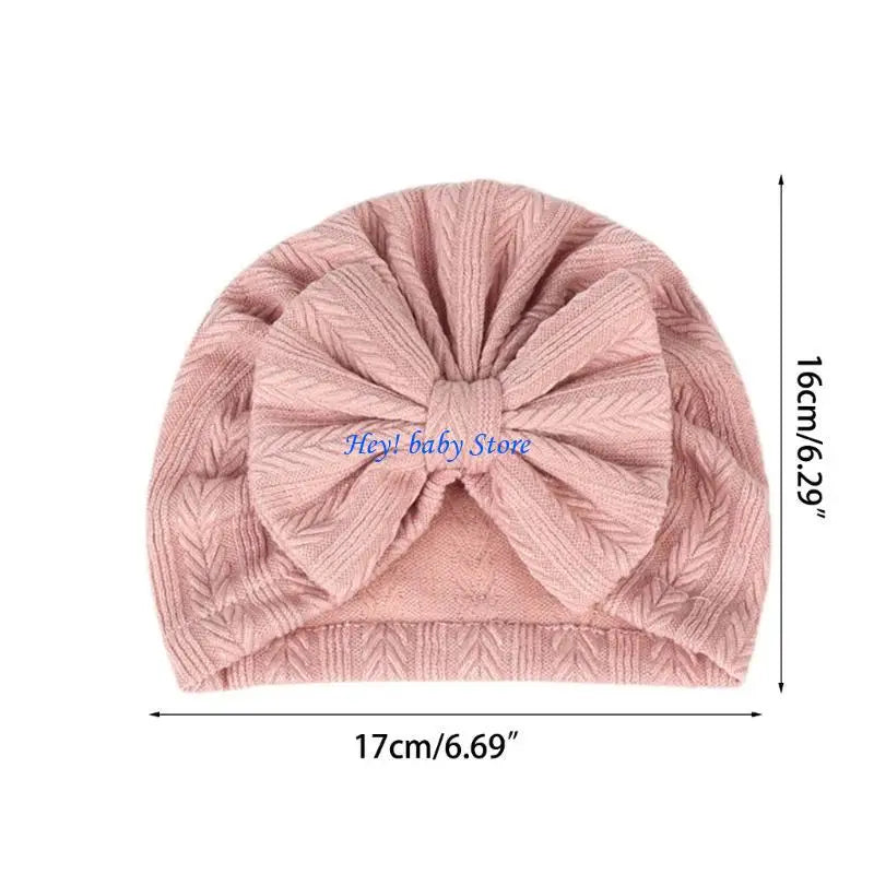 Soft Bow Baby Turban Hat – Unisex Newborn Girls & Boys