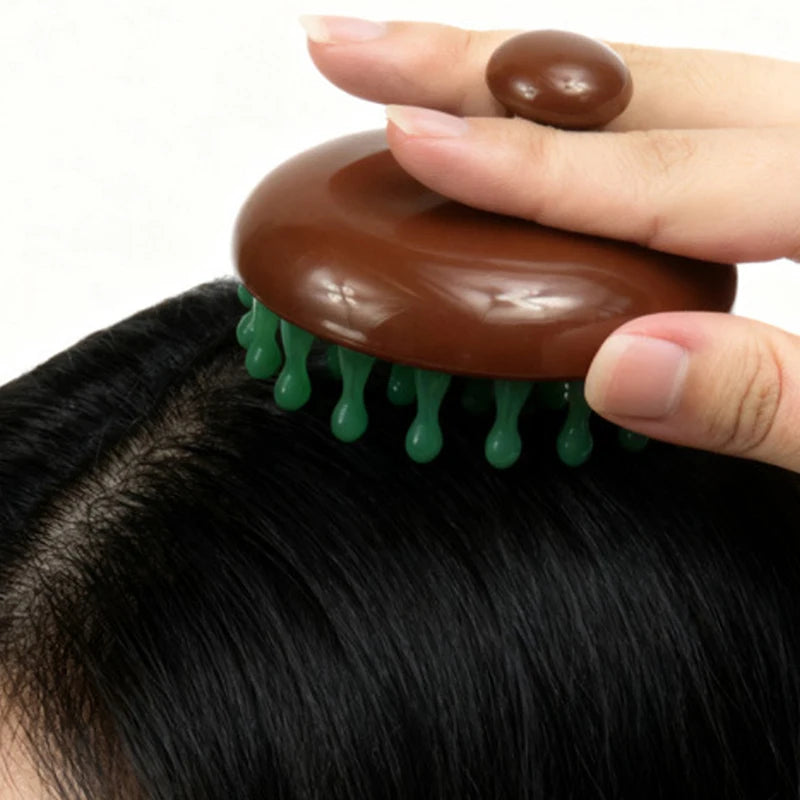28 Nails Head Massage Comb Circular Tooth Massage Comb Blood Circulation Multifunctional Whole Body Meridian Comb Massage Tools Peaceful Pleasures Health and Wellness