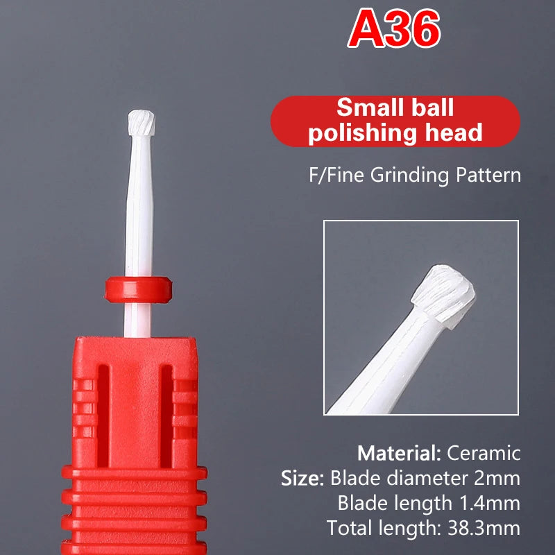Ceramic Nail Drill Bit | Electric Manicure & Pedicure Tool