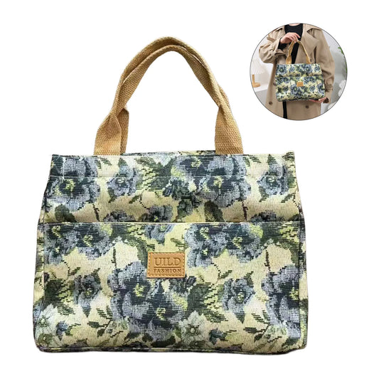 Large Capacity Shoulder Bag Tote Bag for Women Casual Handbag Shopping Bag Commuting Work Purse Peaceful Pleasures Health and Wellness
