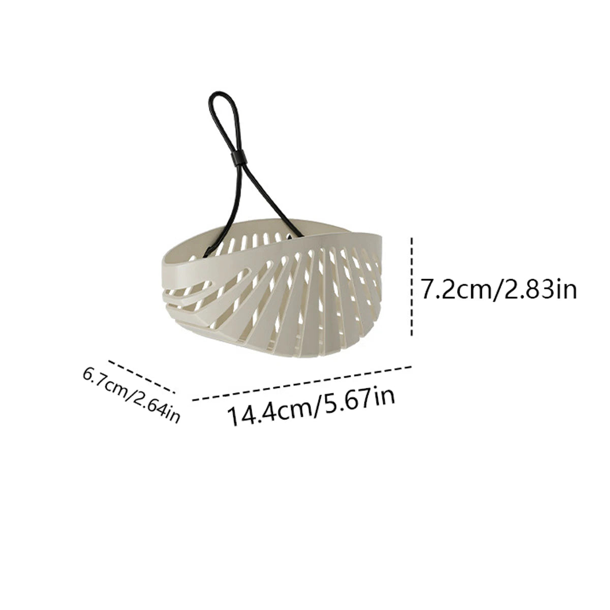 1PCS Sink Hanging Basket Kitchen Plastic Storage Rack Bathroom ganizing Tool Household Multi-functional Draining Storage Basket Peaceful Pleasures Health and Wellness Milky white