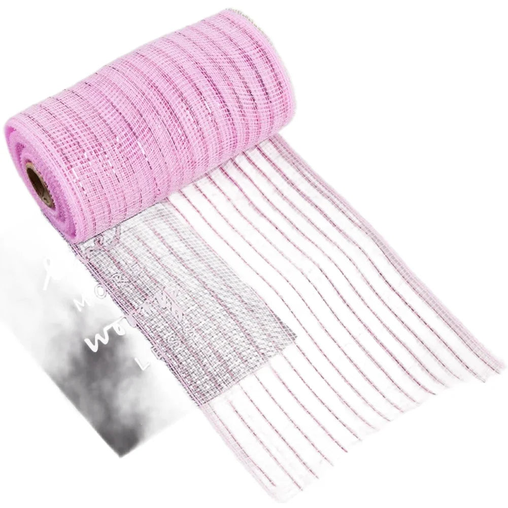 10 Yard PP Mesh Ribbon Roll Christmas Garland Material Holiday