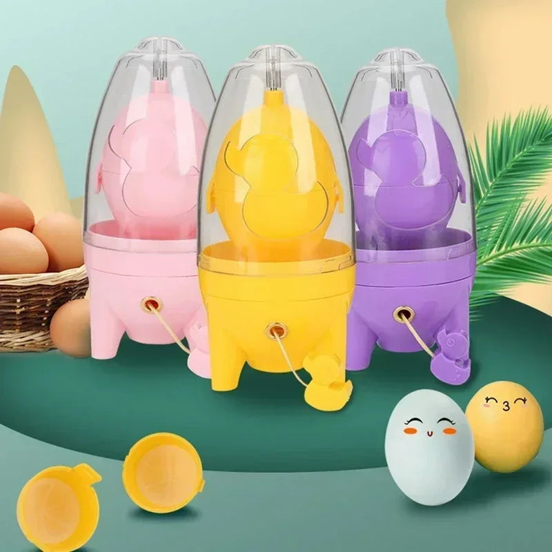 Manual Golden Egg Puller Scrambler Household White Yolk Mixer Kitchen Tool Mix Manual Scrambler Convenient Without Breaking Eggs Peaceful Pleasures Health and Wellness