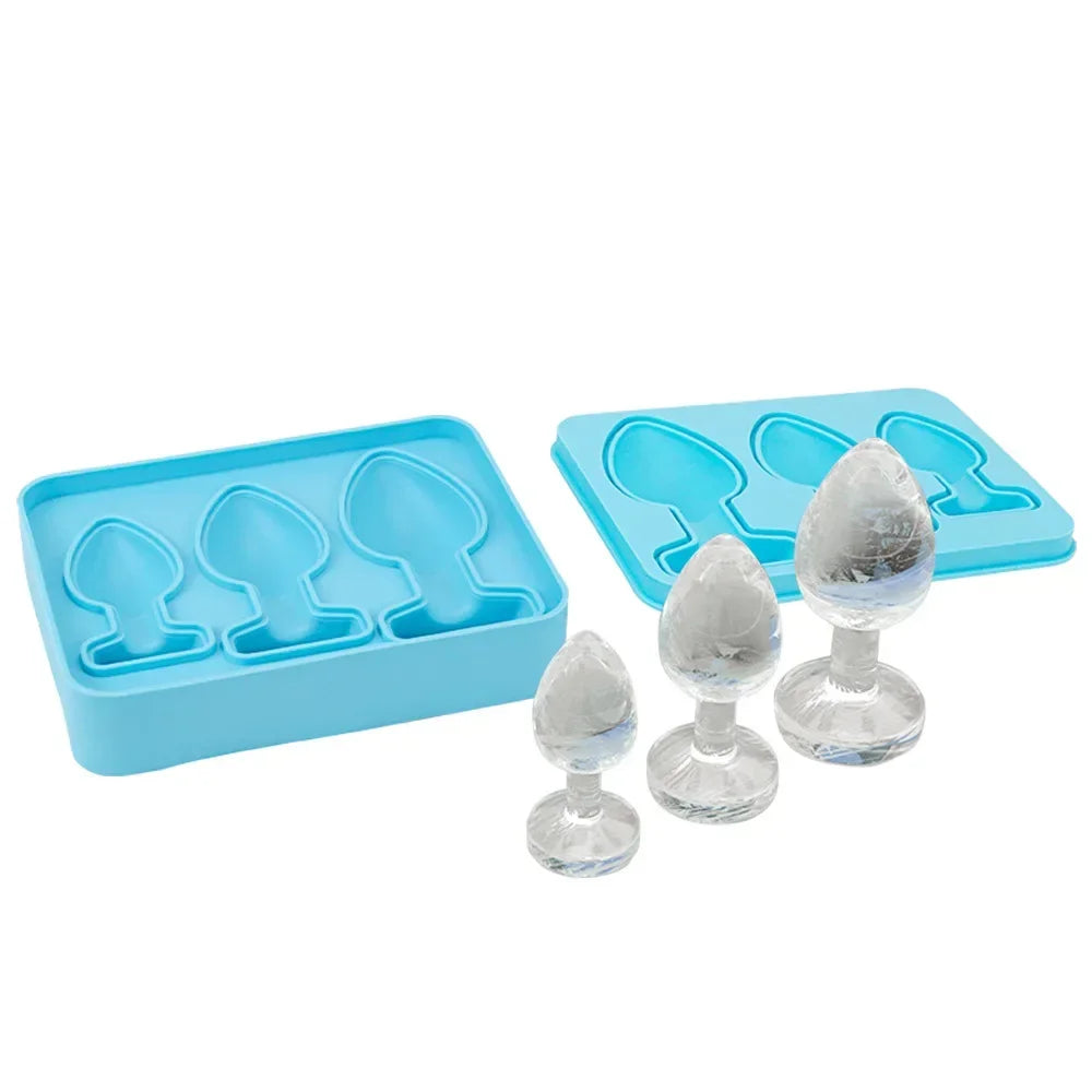 Silicone Ice Cube Mold Tray 3 Cup Shape Make Shot Glass Summer Bar Party Frozen Whiskey Beer Cocktail Cold Drinking Kitchen Tool Peaceful Pleasures Health and Wellness