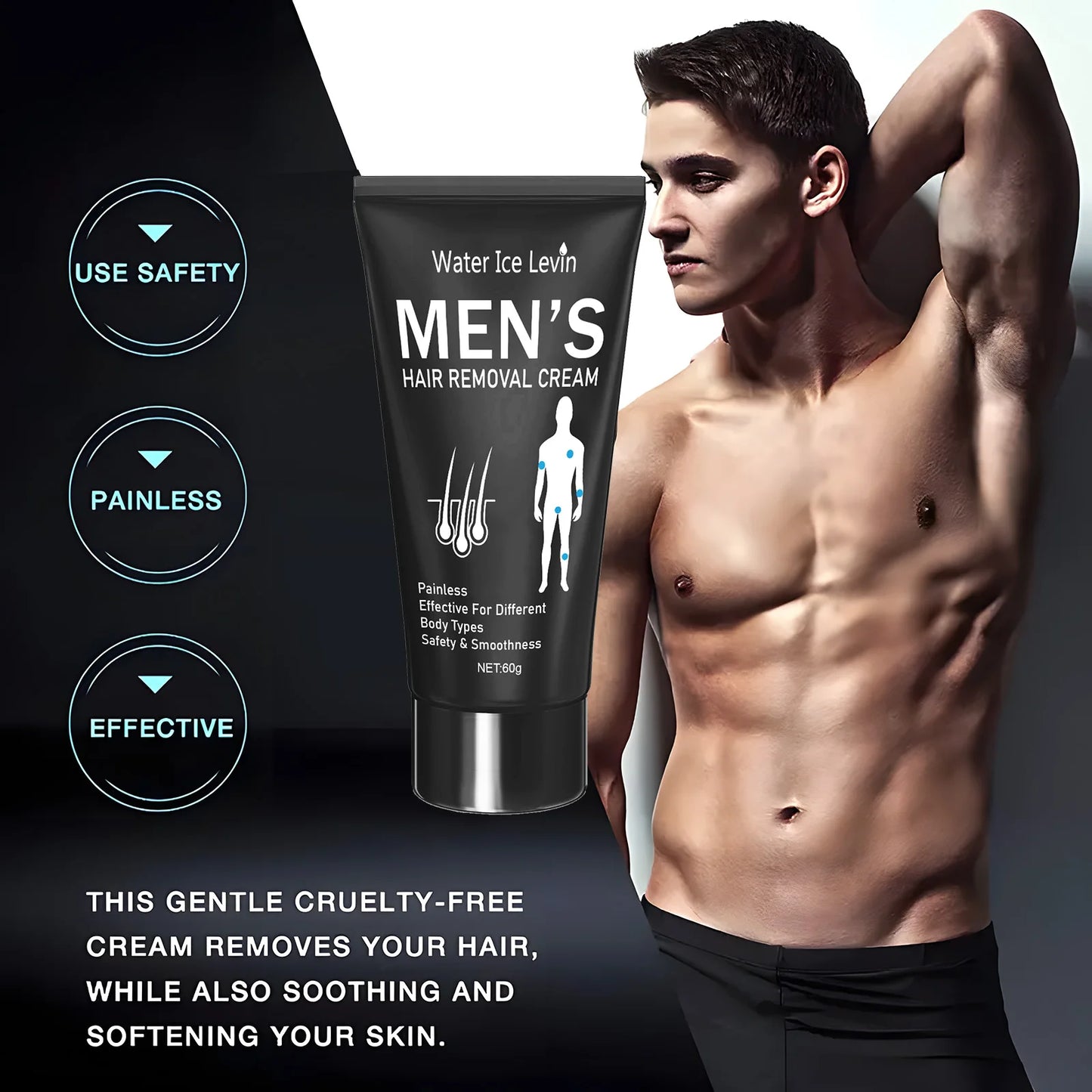 Hair Removal Cream for Men & Women – Smooth Silky Skin 60g