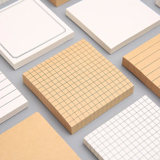 Sticky Stationery Notepad Office bookmark Sticky notes Posted it Khaki kawaii design Stickers in notebook Memo pad notepad Peaceful Pleasures Health and Wellness