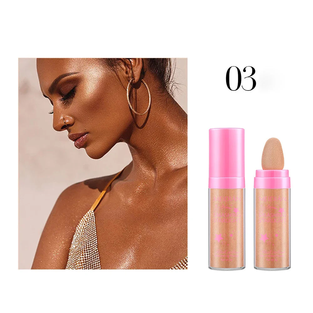Waterproof Shimmer Highlighter Powder – Body & Hair Glow