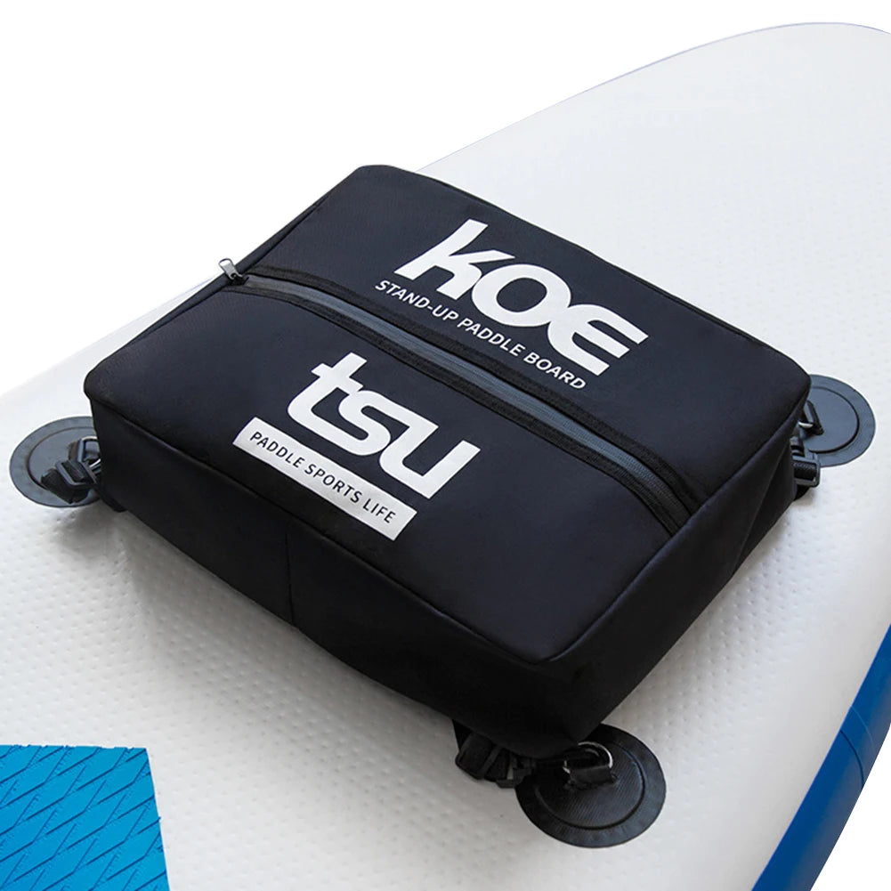 SUP Cooler Bag Insulated Waterproof Deck Pack with Swivel Clips For Paddle Board Surfboard Storage Mesh Bag Outdoor Water Sport Peaceful Pleasures Health and Wellness