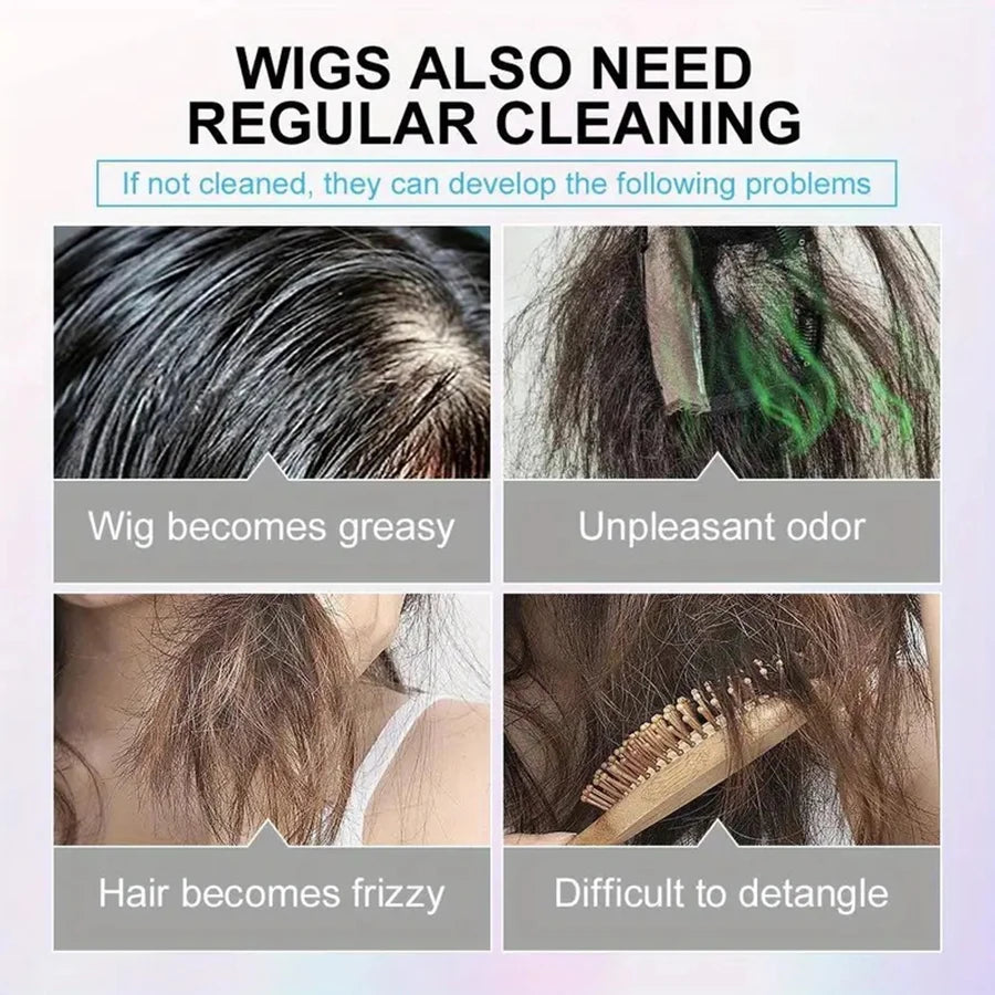 Wig Care Products Kit Shampoo And Conditioner For Wigs Coconut Oil Smoothing Shiny Hair Care Products For Women Wigs Peaceful Pleasures Health and Wellness