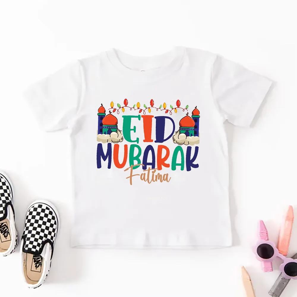 Custom Eid Mubarak T-Shirt | Family Muslim Holiday Tee