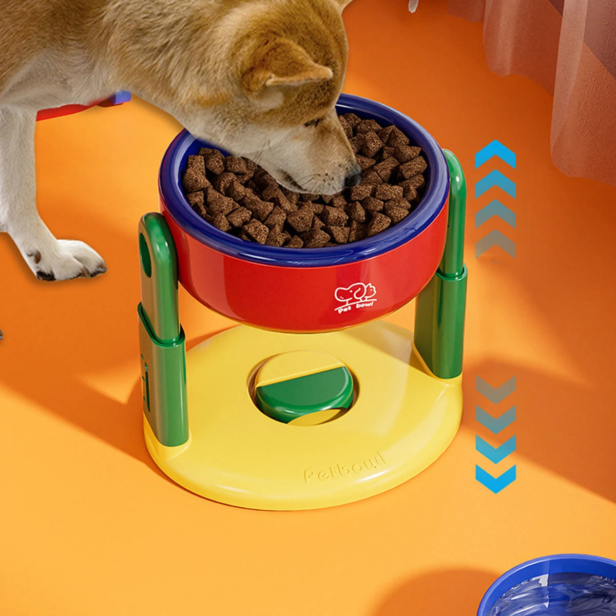 1PC Pet Suction Cup Bowl with 3 Adjustable Height Suitable for Dogs Cats to Protect the Cervical Vertebrae Pet Feeder Water Bowl Peaceful Pleasures Health and Wellness
