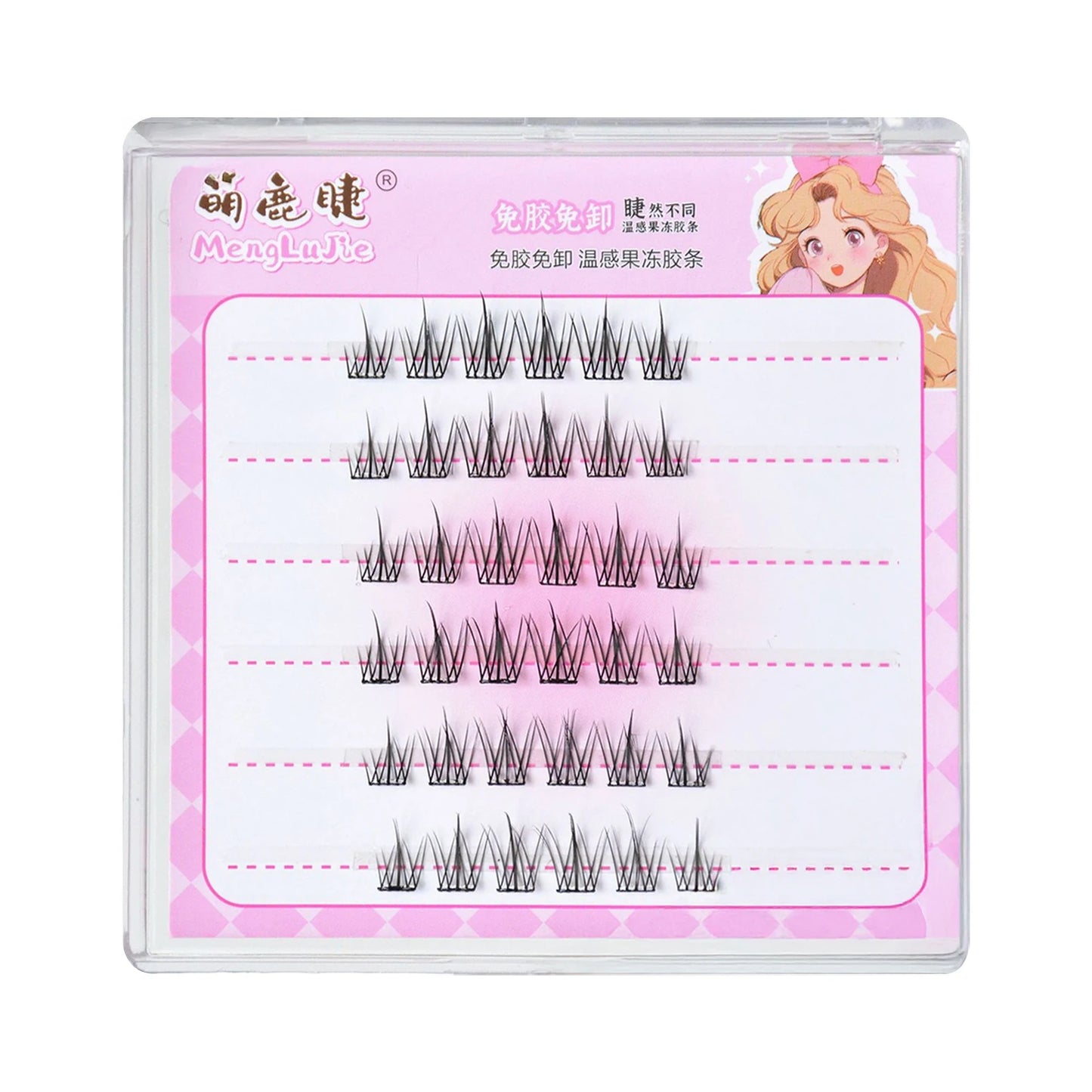 Manga Self-Adhesive False Eyelash Clusters | Press-On Lashes